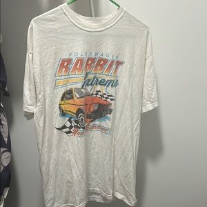 White Graphic Volkswagen Racing Shirt Men’s (Large)